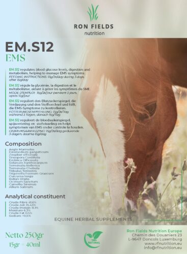 EM.S12 – Natural Support for Blood Sugar and Metabolism in Horses