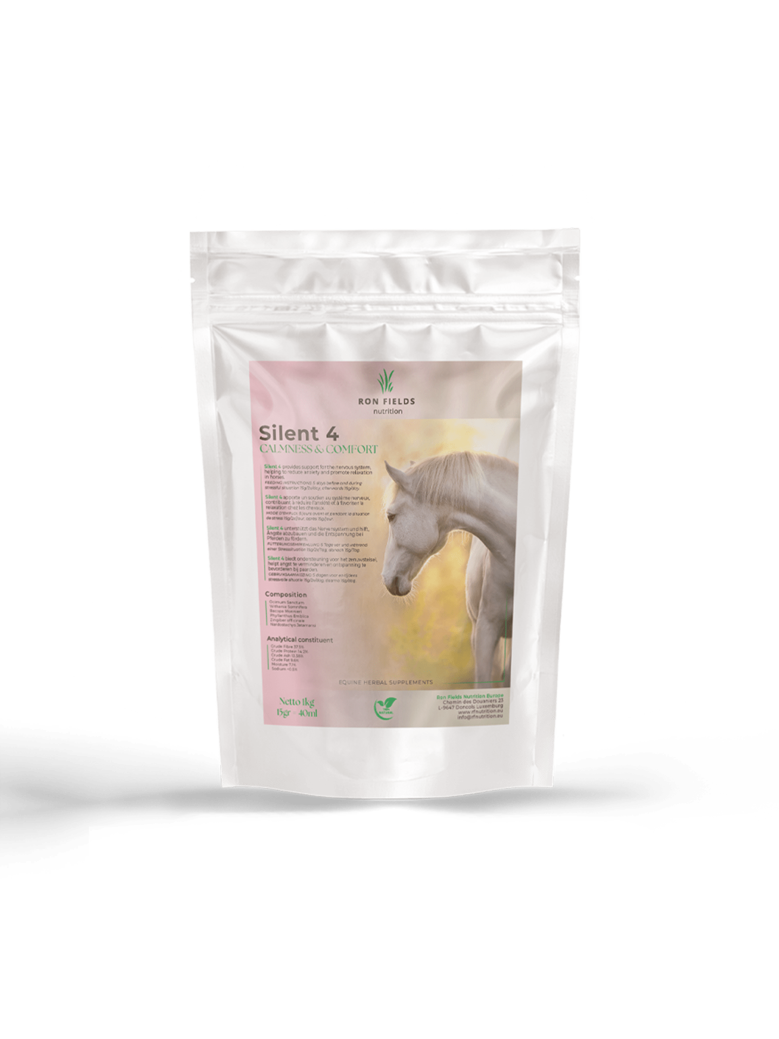 Silent 4 – Natural Herbal Anti-Stress Supplement for Horses