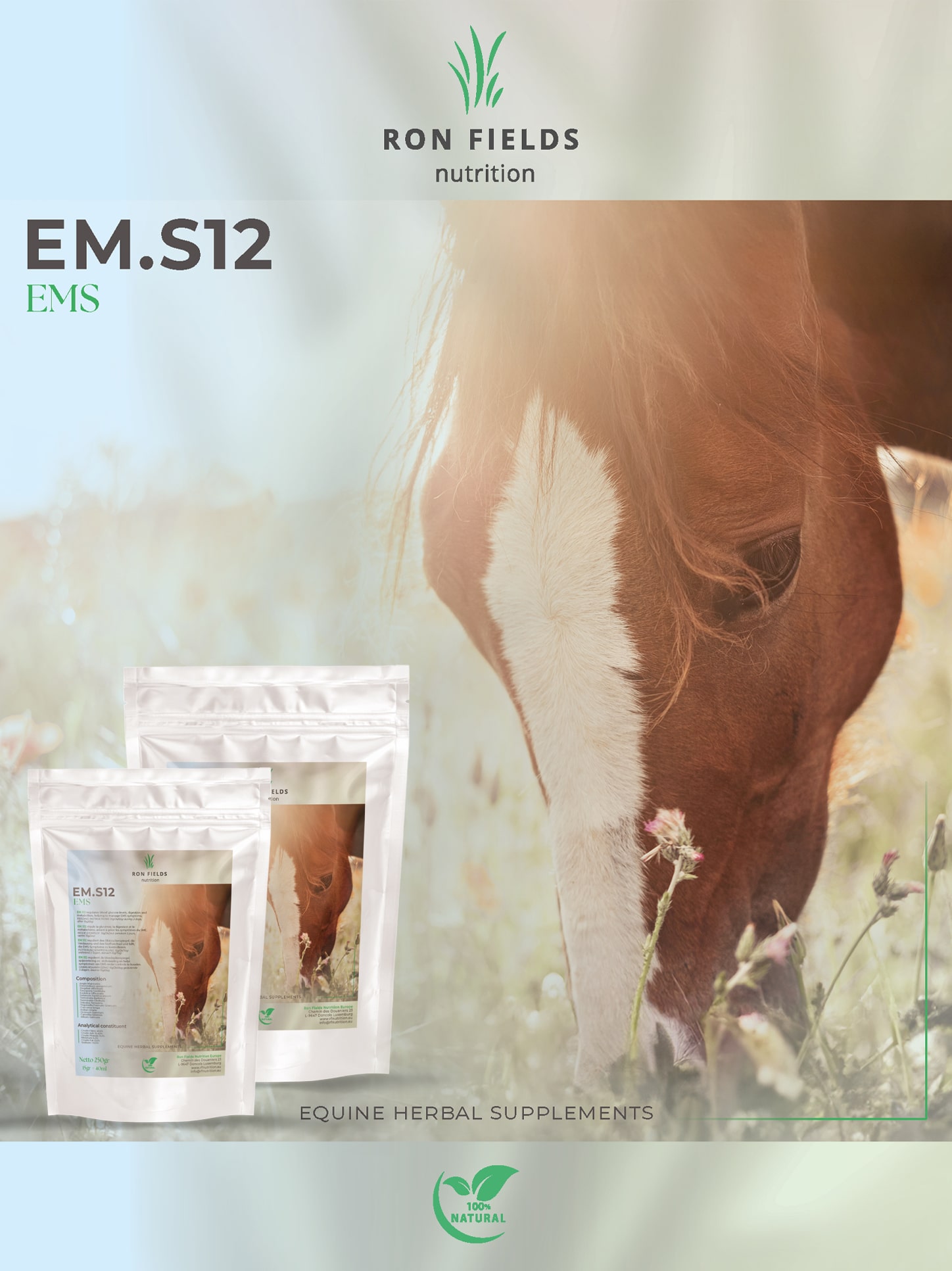 EM.S12 – Natural Support for Blood Sugar and Metabolism in Horses - Image 2